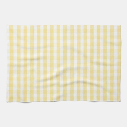 Yellow Gingham kitchen towel キッチンタオル (横)