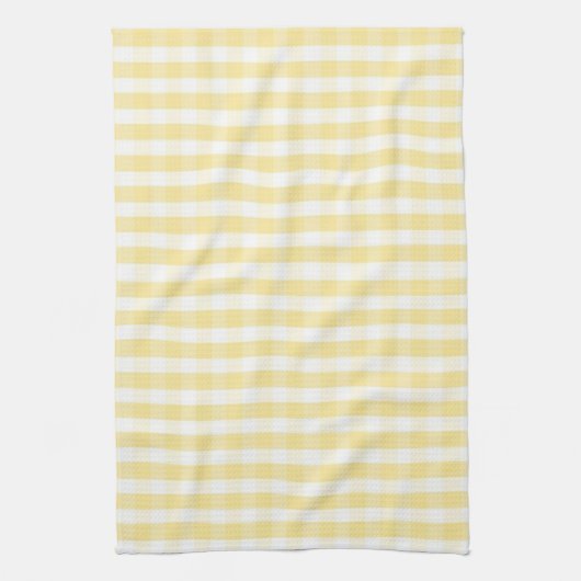 Yellow Gingham kitchen towel キッチンタオル (縦)