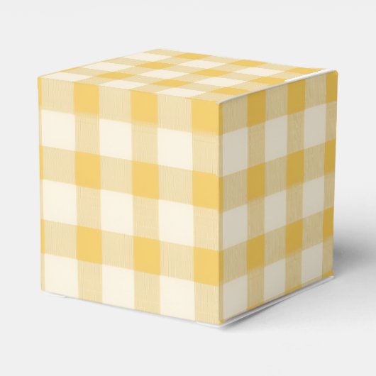 Yellow Gingham Monogram Crest フェイバーボックス (裏面サイド)