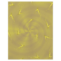 Yellow Ginseng Man Bulk Scrapbook Paper Pages