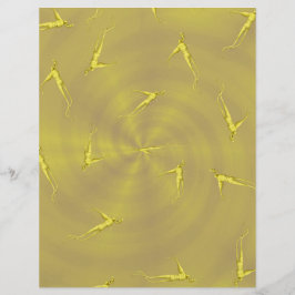 Yellow Ginseng Man Bulk Scrapbook Paper Pages チラシ