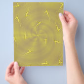 Yellow Ginseng Man Bulk Scrapbook Paper Pages チラシ (手)