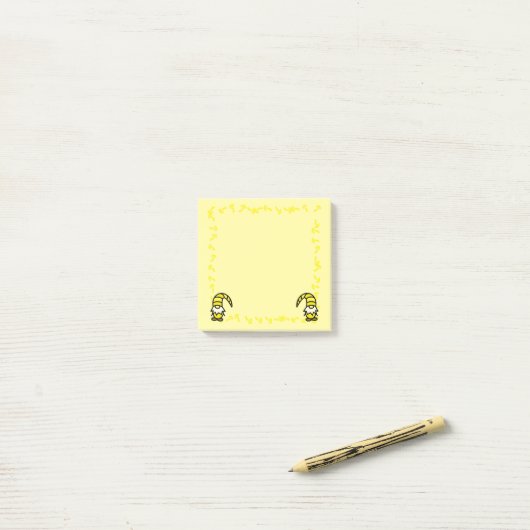 Yellow Gnome Post it Notes ポストイット (デスク上)