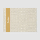 Yellow Gold Geometric White 薄葉紙 (正面)