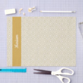 Yellow Gold Geometric White 薄葉紙 (クラフト)