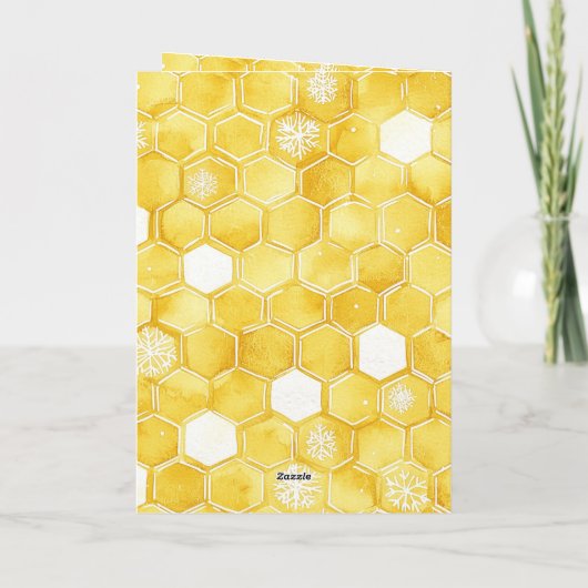 Yellow Gold Honey Christmas Tree カード (裏面)