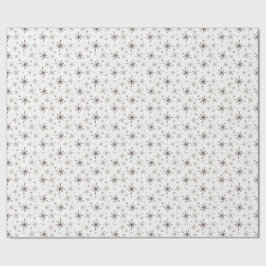 Yellow-Gold Snowflakes ラッピングペーパー
