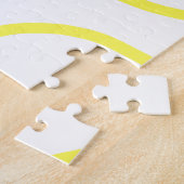 Yellow golden photo 30th wedding anniversary name  ジグソーパズル (側面)