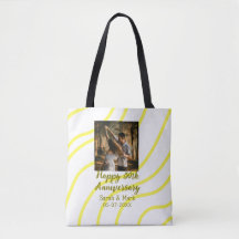 Yellow golden photo 30th wedding anniversary name 