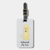 Yellow Goldendoodle Design Any Colour Background ラゲッジタグ (正面縦)