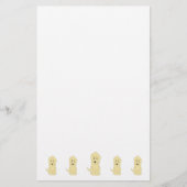 Yellow Goldendoodle Dog Design 便箋 (正面)
