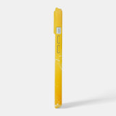 Yellow Gradient Watercolor Phone Case iPhone 15ケース (左側面)