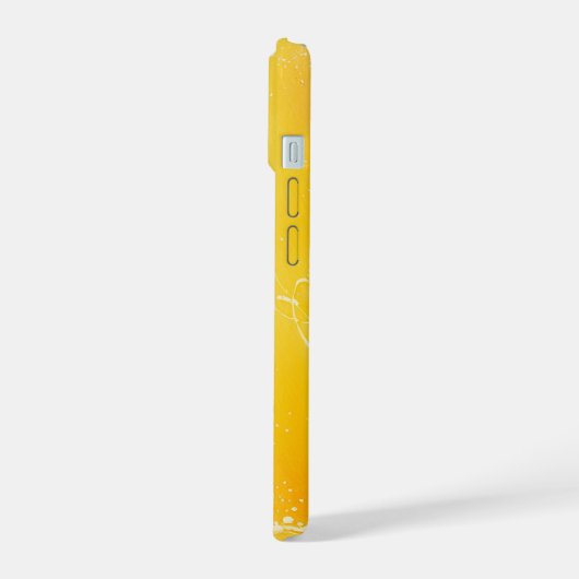 Yellow Gradient Watercolor Phone Case iPhone 15ケース (左側面)