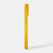 Yellow Gradient Watercolor Phone Case iPhone 15ケース (右側面)
