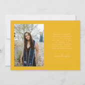 Yellow Graduate She Believed Multi Photo 案内状 (裏面)