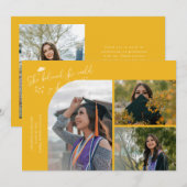 Yellow Graduate She Believed Multi Photo 案内状 (正面/裏面)