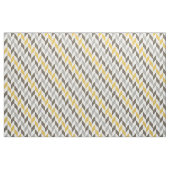 Yellow & Gray Chevron Pattern ファブリック (ヤード)