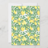 Yellow Great Lemonade Baby Shower 招待状 (裏面)