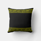 Yellow Grecian Frieze Pattern クッション (裏面)