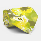 Yellow Green Abstract Artistic Modern Statement ネクタイ (ロール)