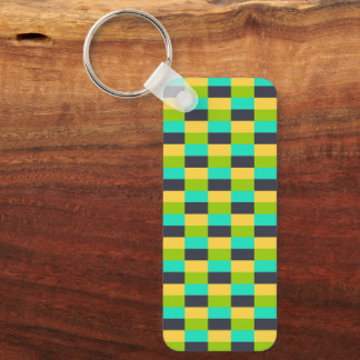 Yellow, Green, Blue, Black Color Combination キーホルダー