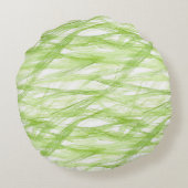 Yellow Green Butterflies Birthday ラウンドクッション (裏面)