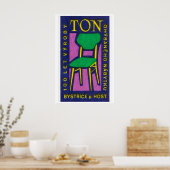 Yellow Green Chair - Matchbox Print - Czech Wall ポスター (キッチン)