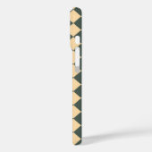 Yellow Green Checker Diamond Pattern Case-Mate iPhoneケース (裏面 / 左)