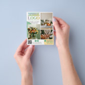 Yellow Green Circles Logo Photos Promotional チラシ (手)