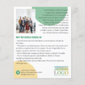 Yellow Green Circles Logo Photos Promotional チラシ (裏面)