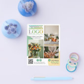 Yellow Green Circles Logo Photos Promotional チラシ (シングル)