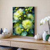 Yellow Green Flowering Gumnut Decoupage 薄葉紙