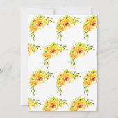 Yellow Green He Said She Said Bridal Shower Game 招待状 (裏面)