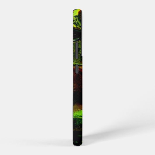 Yellow green pouring samsung galaxyケース (右側面)