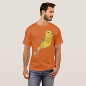 Yellow Hammer Bird Illustration Oversized Tシャツ (正面フル)
