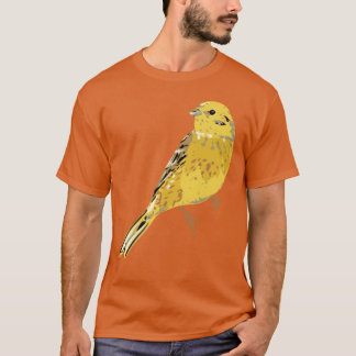 Yellow Hammer Bird Illustration Oversized Tシャツ