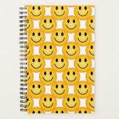 Yellow Happy Face Emoji Notebook Planner プランナー手帳 (正面)