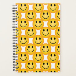 Yellow Happy Face Emoji Notebook Planner プランナー手帳