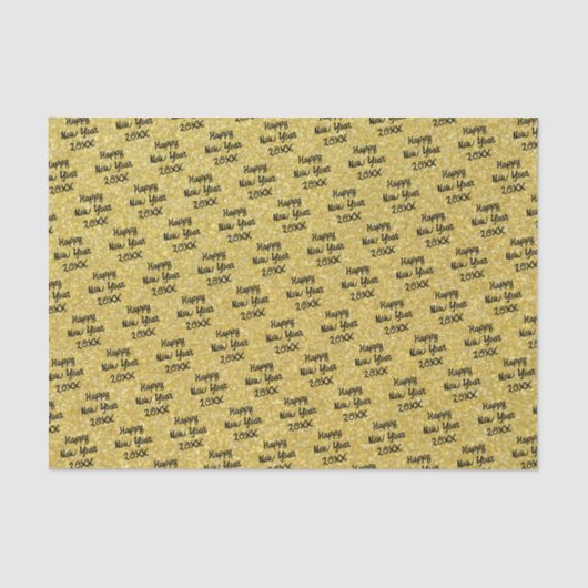 Yellow Happy New Year 薄葉紙 (正面)