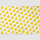 Yellow Heart Modern Happy Friendship Sweet Joyful 薄葉紙 (正面)