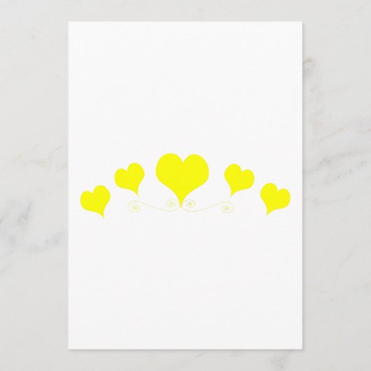 Yellow Hearts Design Wedding メニュー (裏面)