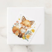 Yellow Hearts Pastel Floral Birthday Neutral Party フェイバータグ (インサイチュ)