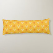 Yellow Hearts Pattern Body Pillow ボディピロー (裏面)