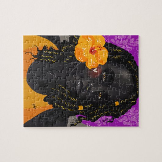 Yellow Hibiscus ジグソーパズル (横)