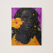 Yellow Hibiscus ジグソーパズル (縦)