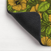 Yellow hibiscus マウスパッド (コーナー)