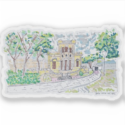 Yellow Historic Villa シール (正面)