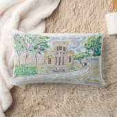 Yellow Historic Villa ランバークッション (ブランケット)