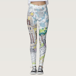 Yellow Historic Villa レギンス