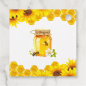 Yellow Honeycomb Bride to Bee Bridal Shower  フェイバータグ (裏面)